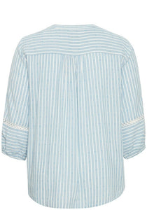 Simple Wish stripe light blue  top