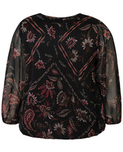 Cargar imagen en el visor de la galería, Zhenzi Keara floral print blouse tops