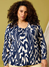 Cargar imagen en el visor de la galería, Zhenzi Karol Pattern print tops