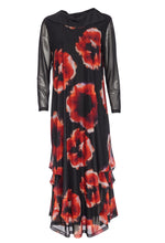 Load image into Gallery viewer, Ora Orange print mesh dress