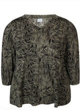 Load image into Gallery viewer, Zhenzi Zen abstract print tops