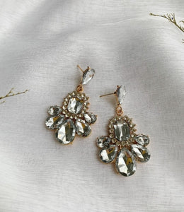 Seven stones statement earrings