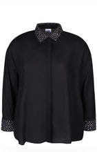 Load image into Gallery viewer, Zhenzi black studded blouse
