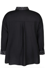 Load image into Gallery viewer, Zhenzi black studded blouse
