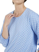 Lade das Bild in den Galerie-Viewer, Brandtex blue 3/4 sleeve top
