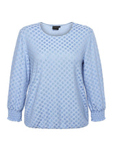 Lade das Bild in den Galerie-Viewer, Brandtex blue 3/4 sleeve top
