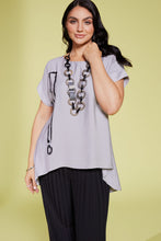 Load image into Gallery viewer, Ora grey tunic top
