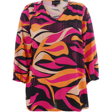 Load image into Gallery viewer, Studio pink abstract print top
