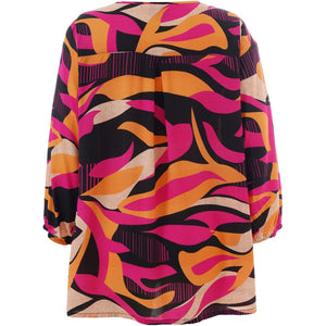 Studio pink abstract print top