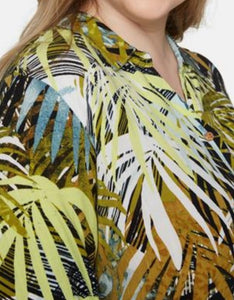 Ciso palm leaf print  blouse