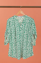 Load image into Gallery viewer, Leaf and floral print blouse tops
