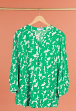 Load image into Gallery viewer, Two tone abstract pattern blouses tops
