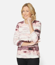 Load image into Gallery viewer, Brandtex Mauve abstract print top
