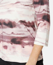 Load image into Gallery viewer, Brandtex Mauve abstract print top

