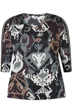 Load image into Gallery viewer, Zhenzi abstract print cotton tops
