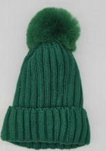 Load image into Gallery viewer, Knitted fleece lined bobble hats
