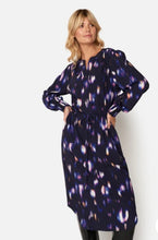 Load image into Gallery viewer, B Copenhagen navy Abstract print Dress
