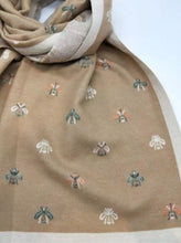 Load image into Gallery viewer, Designer inspired bee winter scarves
