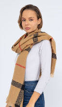 Load image into Gallery viewer, Check wool mix scarves
