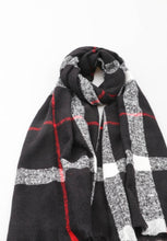 Load image into Gallery viewer, Check wool mix scarves
