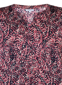 Zhenzi abstract pattern print tops