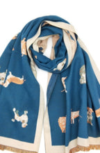 Load image into Gallery viewer, Dogs motif winter scarves

