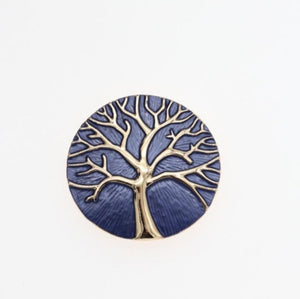 Abstract tree of life magnetic brooches