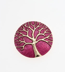 Abstract tree of life magnetic brooches