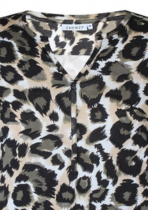 Zhenzi abstract pattern print tops