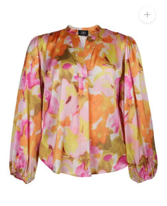 Zoey Diana abstract floral print tops