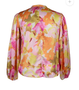 Zoey Diana abstract floral print tops