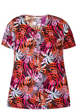 Load image into Gallery viewer, Zhenzi palm leaf print top
