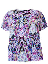 Load image into Gallery viewer, Zhenzi abstract  short blouse shirts
