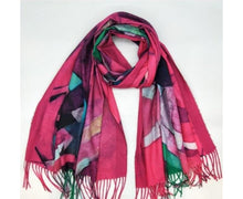 Load image into Gallery viewer, The Zoe abstract wool mix  print scarves
