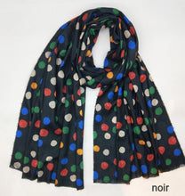 Load image into Gallery viewer, Polka-dot wool mix scarves

