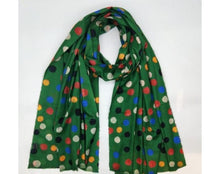 Load image into Gallery viewer, Polka-dot wool mix scarves
