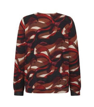 Load image into Gallery viewer, Signature abstract brown print top
