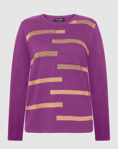 Signature abstract stripe knit Jumpers