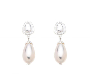 Beads drop  Silver earrings