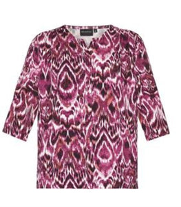 Brandtex abstract pattern print tops
