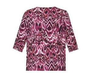 Brandtex abstract pattern print tops