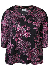 Load image into Gallery viewer, Zhenzi abstract floral print tops
