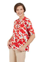 Lade das Bild in den Galerie-Viewer, Brandtex Orange abstract pattern top
