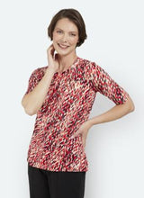 Lade das Bild in den Galerie-Viewer, Brandtex multicolour abstract print top
