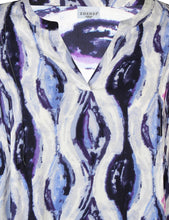 Load image into Gallery viewer, Zhenzi Abstract print V neck  tops
