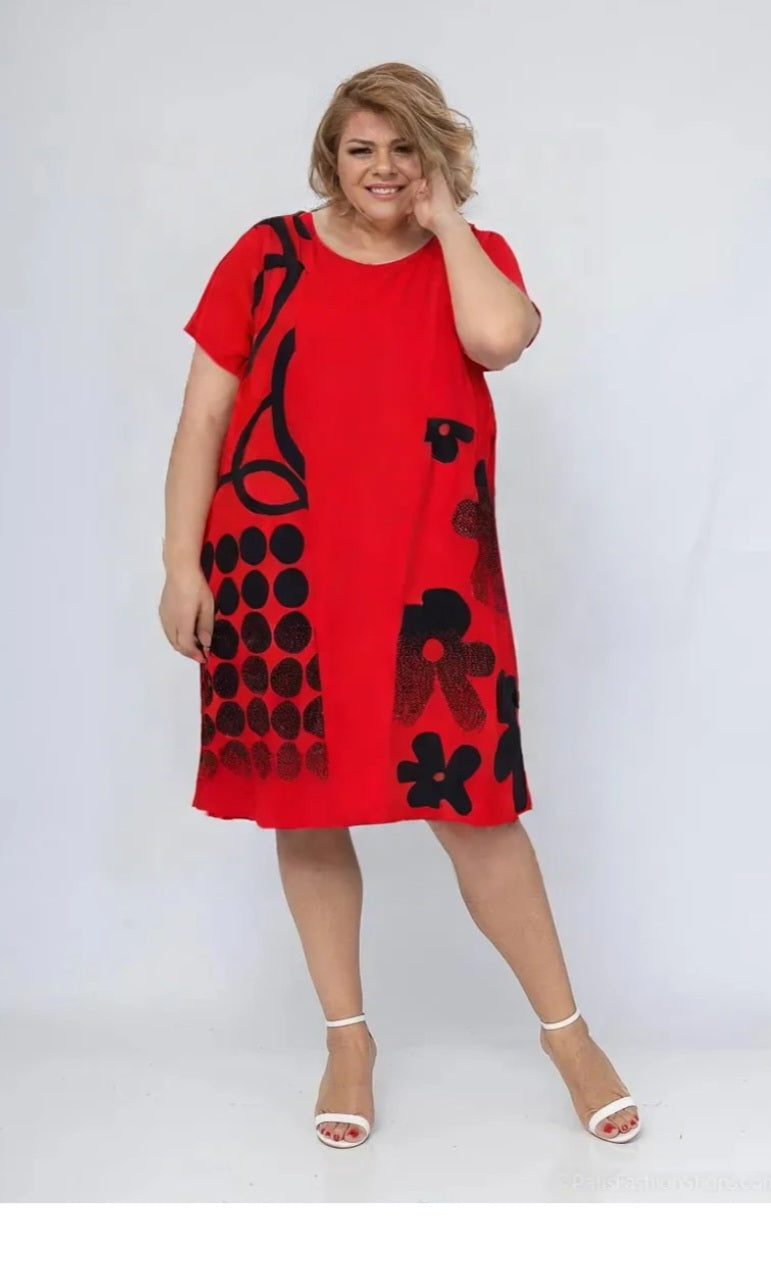 Floral print effect dresses