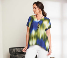 Load image into Gallery viewer, Ora Blurred Multi colour print top
