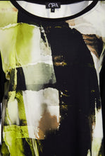 Load image into Gallery viewer, Ora Contrast sleeve abstract top
