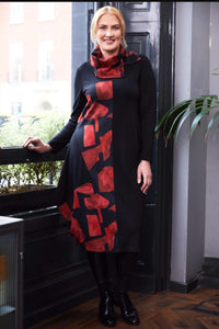 Ora Contrast panel dress