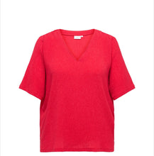 Load image into Gallery viewer, Only-carmakoma Caranna red v neckline
